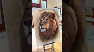 LifeSize Lion Painting in Acrylics [upl. by Aan949]