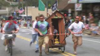 April Fools Day Parade amp Outhouse Race Tryon NC [upl. by Ethbun38]