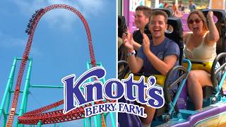 The EPIC Roller Coasters of Knotts Berry Farm A Busy Day Riding Xcelerator Ghostrider amp More [upl. by Tenej547]