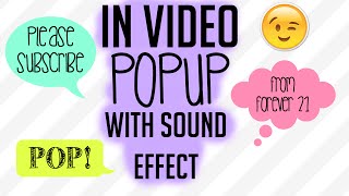 Popup With Sound Effect [upl. by Nacim]