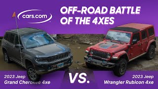 Battle of the Jeep 4xes 2023 Grand Cherokee 4xe Trailhawk Vs Wrangler 4xe Rubicon 20th Anniversary [upl. by Gibbon291]