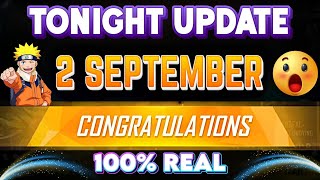 2 September 2024 🔥 FREE FIRE NEW EVENT  UPCOMING UPDATE IN FREE FIRE  TONIGHT UPDATE OF FREE FIRE [upl. by Airpac]