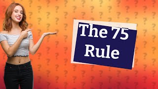 What is the 75 rule in chess [upl. by Eedyah]