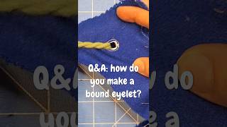 QampA How do you machinesew a bound eyelet sewing costume howtosew [upl. by Hillegass396]