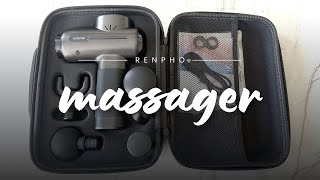 Best Deep Tissue Massage Gun RENPHO Massage Gun Review amp Features [upl. by Purity]