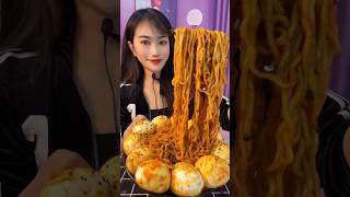 먹방 먹는 소리 Boiled Egg Spicy Noodles Eating asmr mukbang eating 016 [upl. by Adnerb]