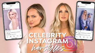 Trying Celebritys Instagram Hairstyles For a Week  Kayley Melissa [upl. by Suivatnad752]