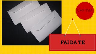 Come Creare una Busta da Lettere How to create an envelope [upl. by Ainotal]