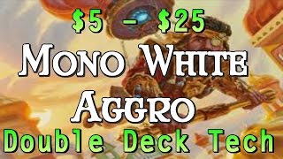 Mtg Double Deck Tech Budget White Weenies in Kaladesh Standard [upl. by Colpin]