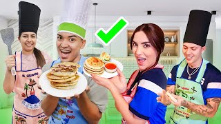 COCINANDO PUPUSAS con JUAN y KIMBERLY LOAIZA  Alfredo Larin [upl. by Shaer]