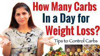 How Many Carbs In A Day for Weight Loss  How to Calculate Carbs  Healthy Tips to Lose Weight [upl. by Llenrep769]