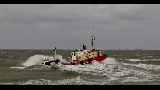 maartje port tender terug en weer naar zee met briesje 1842014 [upl. by Warfield983]