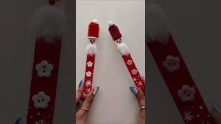 Create a CUTE Santa from an Icecream Stick for MERRY CHRISTMAS [upl. by Louls]