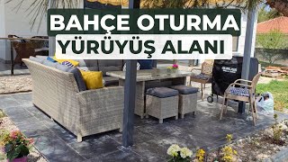 Bahçeye Yürüyüş ve Oturma Alanına Fayans Nasıl Yapılır  Merdoz [upl. by Cassady23]