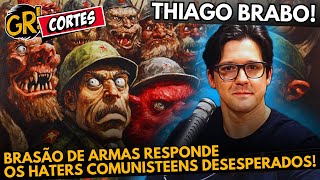 BRASÃO DE ARMAS THIAGO BRAGA RESPONDE FANBOYS NERVOSOS  REACT BrasaodeArmas [upl. by Yodlem]