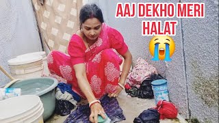 Ghar ki kaam Karte karte ho gai mein kambali bai 😭  vlog 776 [upl. by Atnicaj]