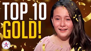 10 GOLDEN BUZZER KIDS That Stole Our Hearts on AGT [upl. by Atilemrac]