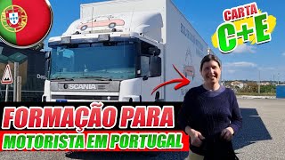 🔴 COMO É A AULA PRÁTICA DE CAMINHÃO PRA CARTA CE EM PORTUGAL 🇵🇹 [upl. by Rosamond]