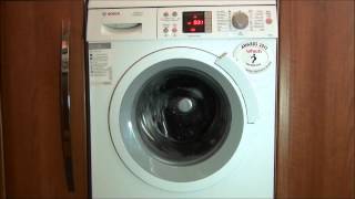 Bosch Logixx WAS32461 Washing Machine  Easy Care 40 Speed Perfect  Aqua Plus complete cycle [upl. by Darach313]