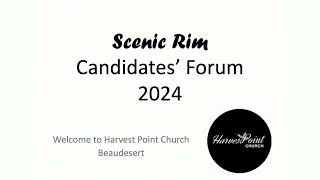 Scenic Rim Candidates Forum 2024 [upl. by Maretz]