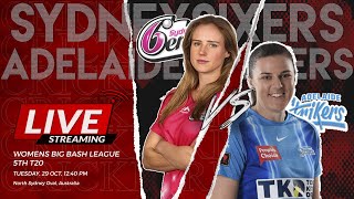 Adelaide Strikers Women vs Sydney Sixers Women Live  WBBL Live Match Today [upl. by Giverin]