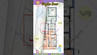 226quotx 60 House Plan with Shop 3 Portions for Rent Purpose Duplex House with Parking houseplan [upl. by Razal]