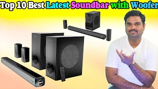 ✅ Top 10 Best Soundbar with Woofer In India 2024 With Price Latest Soundbar Review amp Comparison [upl. by Atterbury]