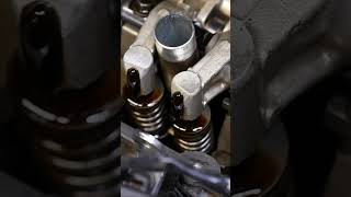 Engine Oil Flowing Cylinder Head Valves shorts mechanic oil [upl. by Garry]