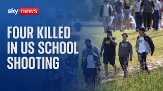 Two students and two teachers killed in school shooting in Georgia  as 14yearold suspect held [upl. by Eignav]