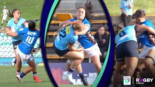 Nonstop big hits between Waratahs amp Western Force  Super W 2022 [upl. by Madoc]