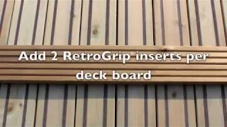 Slippery Decking Solution  RetroGrip® Installation [upl. by Ekyt]