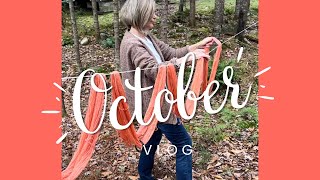 Cozy 🍂 October Vlog and Dyeing Wool Yarn With Madderoot [upl. by Hannaj]