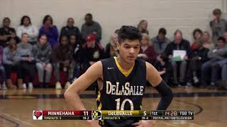 High School Boys Basketball Minnehaha Academy vs DeLaSalle [upl. by Awra368]