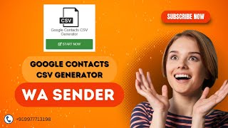 How to convert Google Contacts in CSV File Using WA Sender [upl. by Cullin]