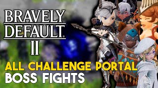 Bravely Default 2 All Challenge Portal Boss Fight [upl. by Eniarral]