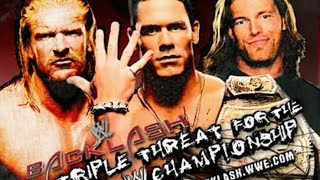 BACKLASH 2006  TRIPLE THREAT MAIN EVENT PROMO [upl. by Eirrehc]