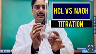 Titration of HCl vs NaOH Volumetric Analysis  Class 11 Titration Technique [upl. by Limaa908]