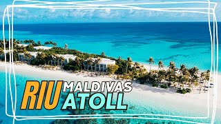 MALDIVAS RIU ATOLL INCREÍBLES VISTAS DRON 4K [upl. by Tomchay]