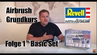 Revell Airbrush Grundkurs Folge 1 quotBasic Setquot Panzerschmied [upl. by Uamak]