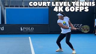 Naomi Osaka Court Level Side View Practice 2024 4K 60FPS [upl. by Isbel]