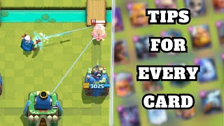 Advanced Tips for EVERY Card in Clash Royale [upl. by Leanahtan]