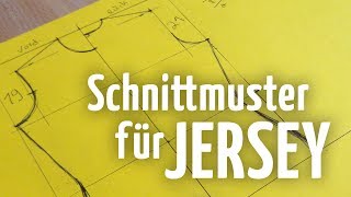 Schnittmuster für Jersey  Oberteil  Ärmel [upl. by Buchbinder]