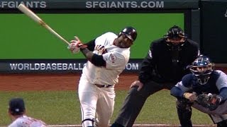 WS2012 Gm1 Sandoval swats three homers vs Tigers [upl. by Dorise191]