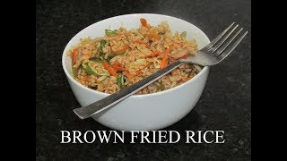 Chinese veg fried brown rice recipe  Diabetic Friendly Recipehealthy and tasty [upl. by Ruomyes]