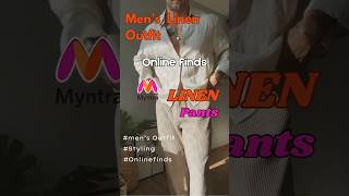 Linen Pants For Men outfits pants stylingtipsforman yt togup myntra myntrafinds myntra [upl. by Adnahsat859]