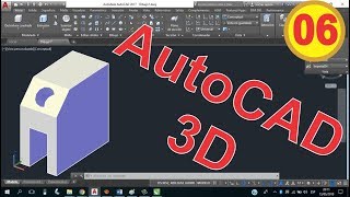 Video 06 AutoCAD 3D Cómo seleccionar una cara para dibujo en 3D  100 PRÁCTICO [upl. by Ayeki]