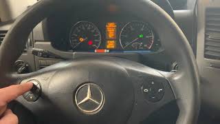 Mercedes Sprinter 2014 service reset [upl. by Llirret]