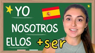 Los PRONOMBRES PERSONALES y el verbo «SER» en español  ¿Cuándo y Cómo se utilizan 🇪🇸 [upl. by Rorrys]