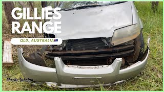 Checking out wrecked car in Gillies Range road Queensland AustraliaCheche Lañojan [upl. by Volotta]