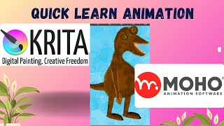 Krita To Moho Easy Animation Learn animation hindi goviral [upl. by Earas]